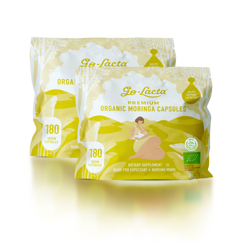 2 packs Lactation Moringa Leaf Capsules - 360 capsules