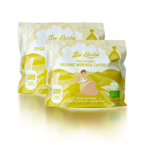Lactation Moringa Leaf Capsules (2 packs of 180 capsules) - Bundle Pack